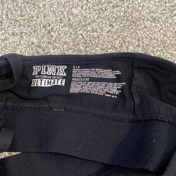 VS‎ Pink Bralette Black Athletic Cross Back Sports Bra Women's Size Small - Picture 3 of 3